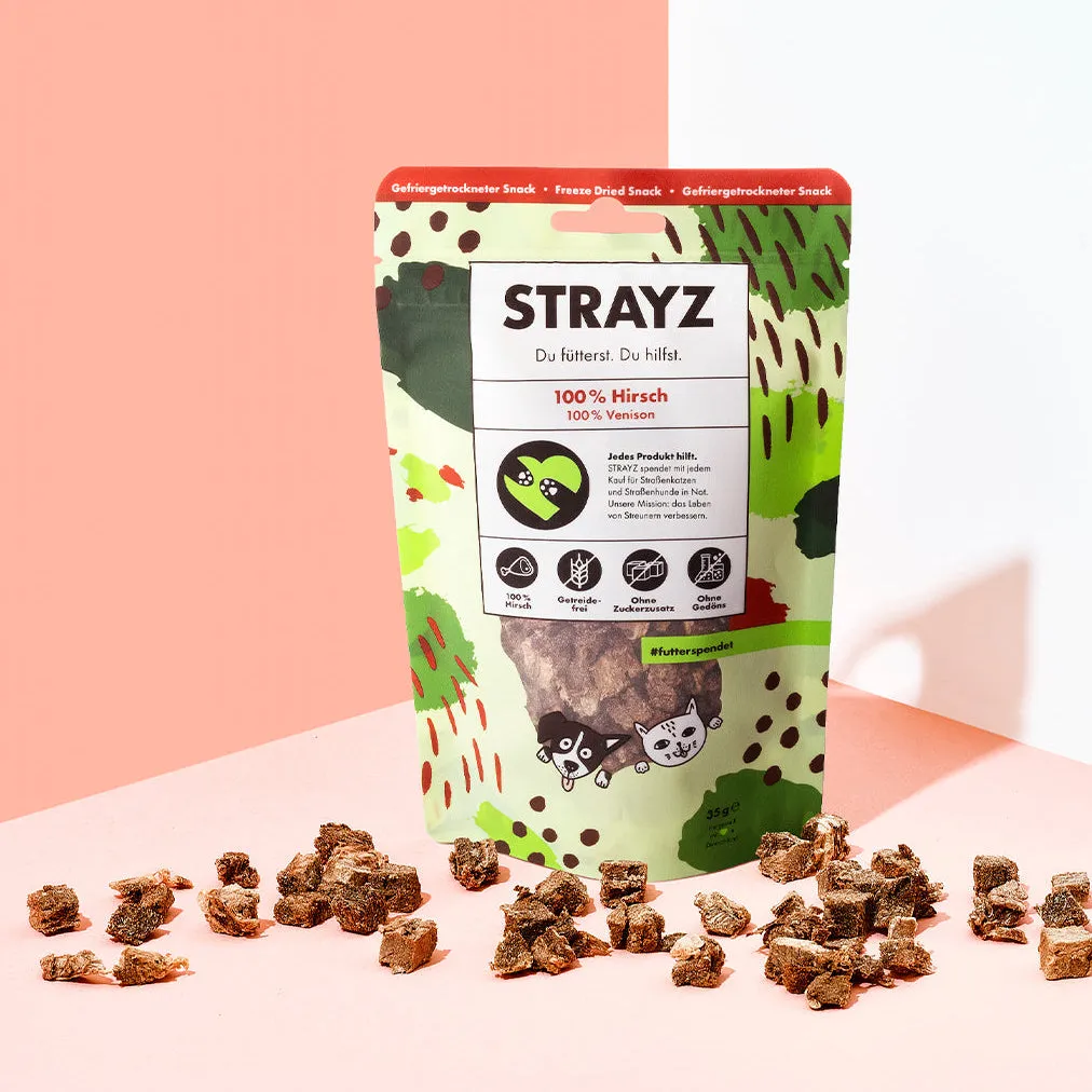 STRAYZ kattensnack proefpakket bio graanvrij