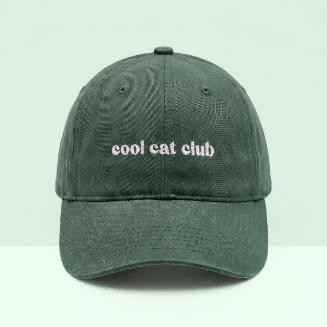 Ziggy Cool Cat Club pet groen katoen