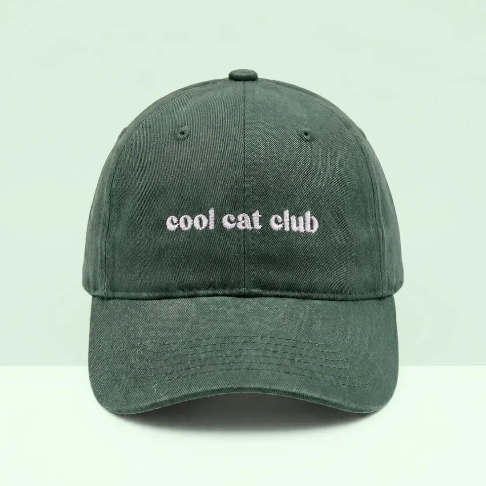 Ziggy Cool Cat Club pet groen katoen