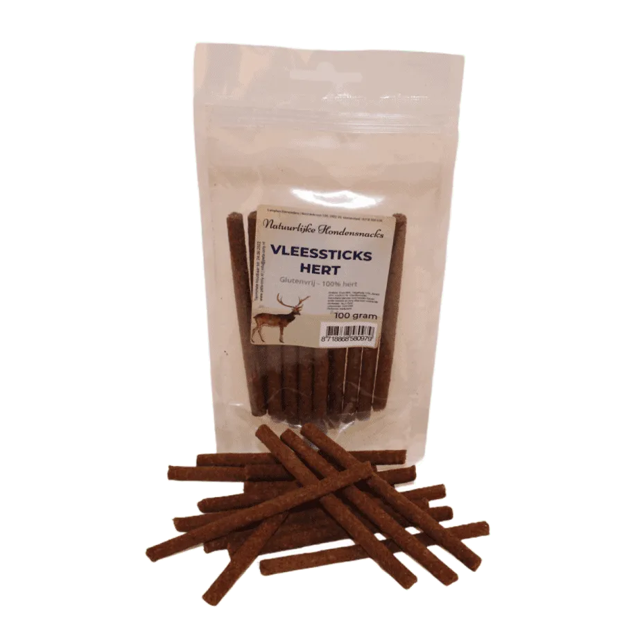 Poezenparadijs Vleessticks 100% vlees 100 gram