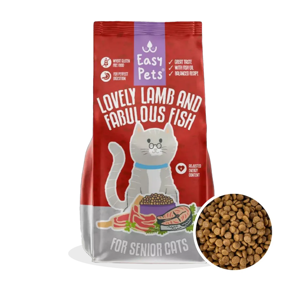EasyPets Lovely Lamb Fish senior kattenbrokken 1,5 kg