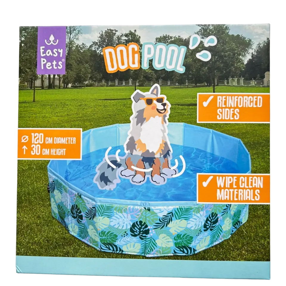 Easypets Summer Swimming Pool hondenzwembad 120x30 cm stevig