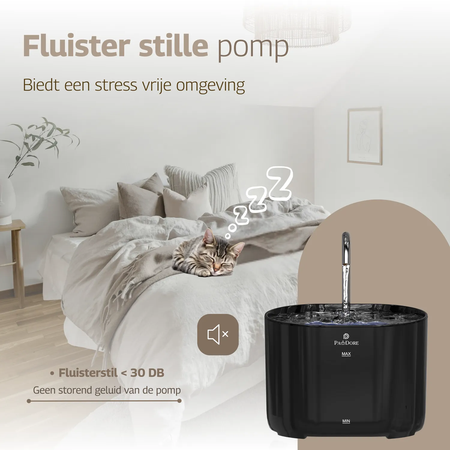 Pawdore Drinkfontein Premium drinkfontein 2,2 liter filter