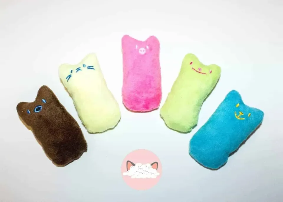 Poezenparadijs Knuffel kattenkruid kattenspeeltje 9 cm knisper