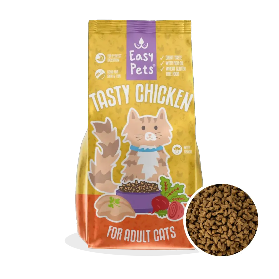 EASYPETS Tasty Chicken kattenbrokken 1,5 kg kip ster