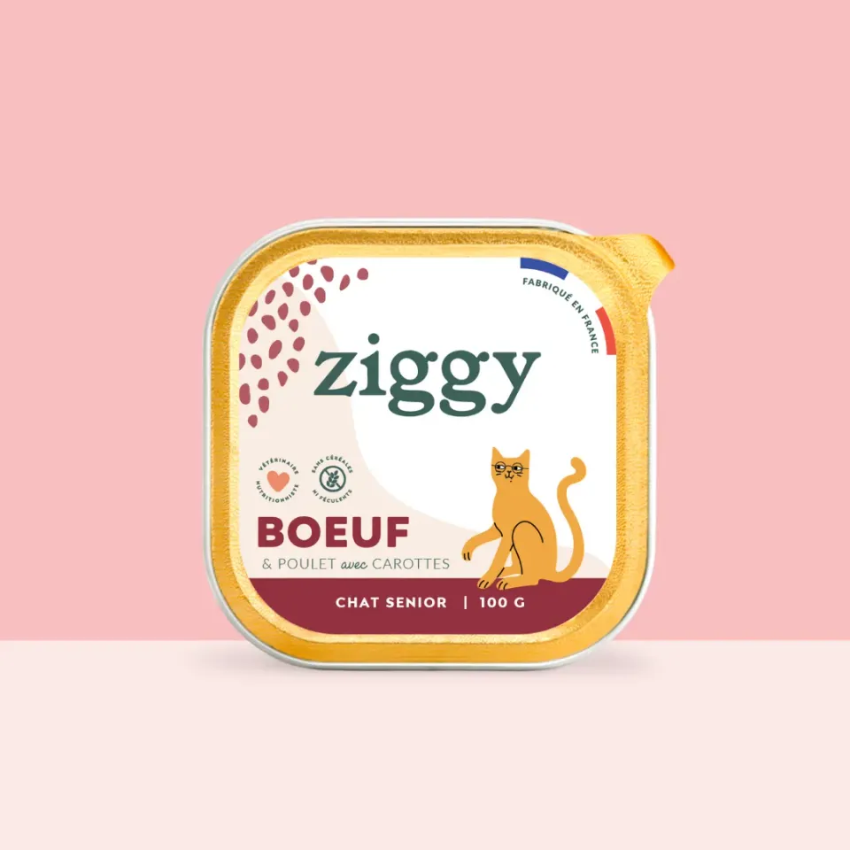 Ziggy Senior natvoer rund 4x100g graanvrij