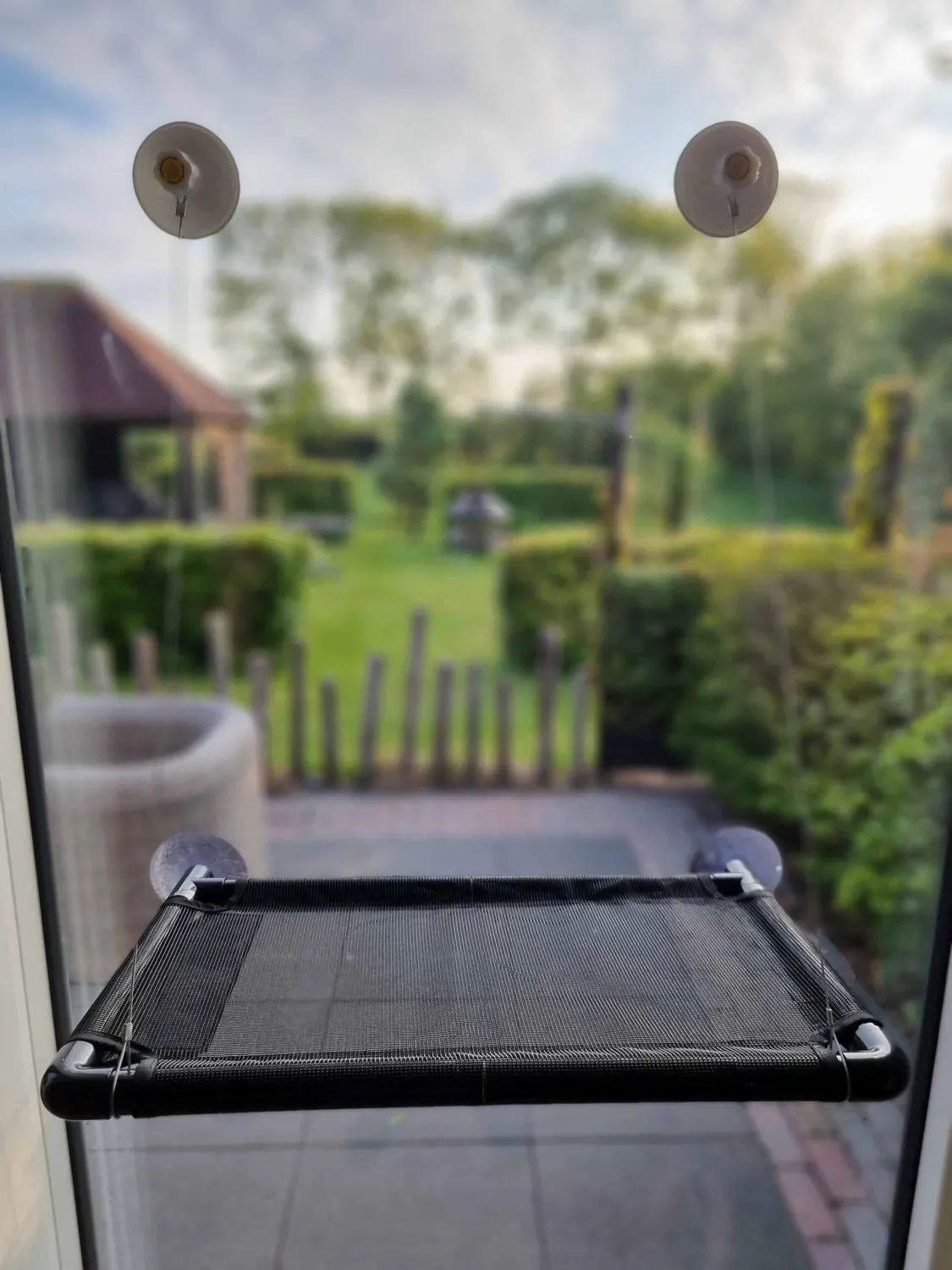 Poezenparadijs Kattenhangmat raam dubbel 25 kg zuignap
