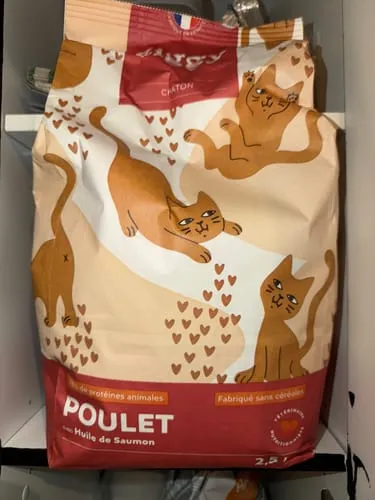 Ziggy kittenbrokken kip met zalmolie 1kg graanvrij