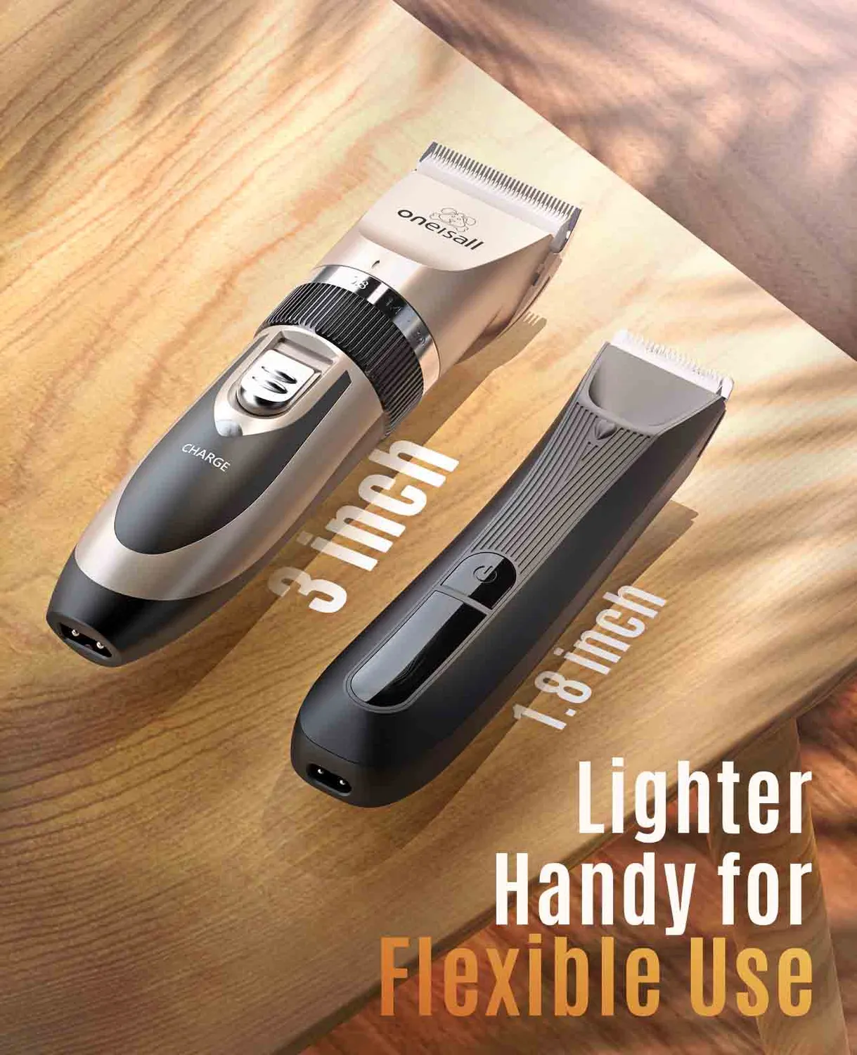 Oneisall HT 872 hondentrimmer met LED stil