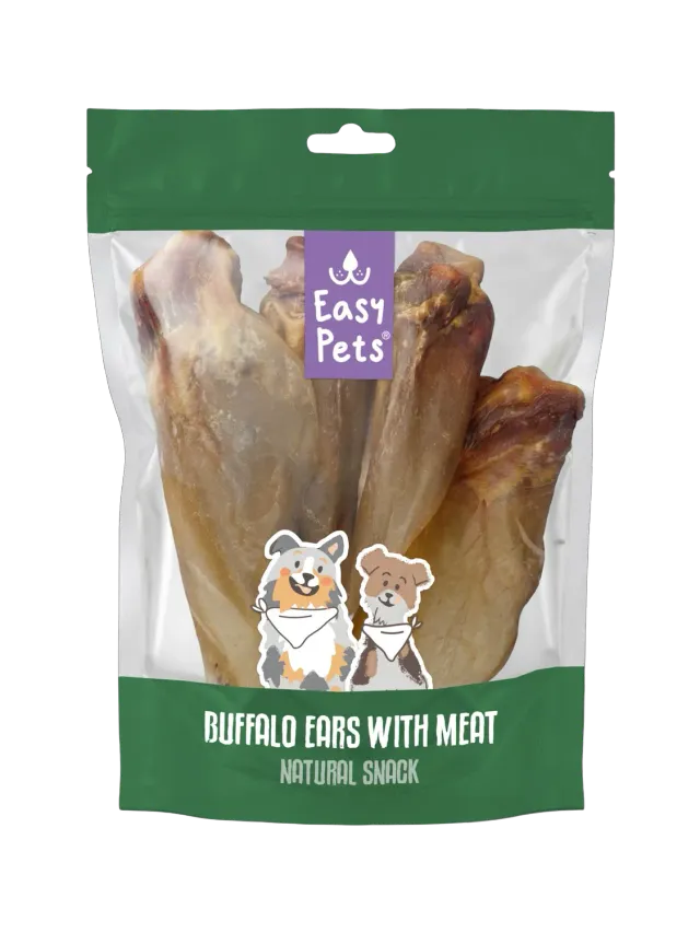 EasyPets Buffalo Oren hondensnack 4 stuks naturel