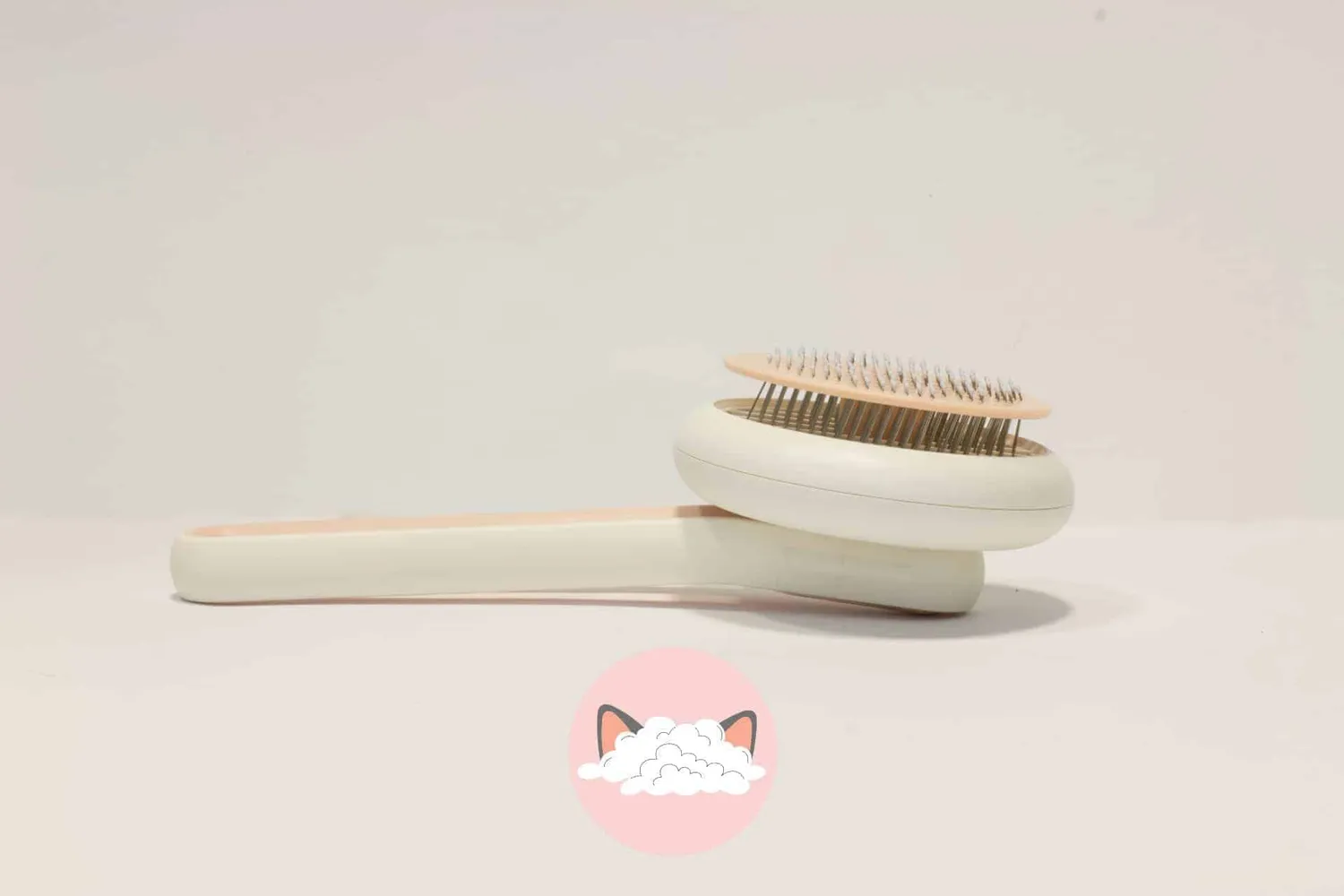 Poezenparadijs Luxe kattenborstel zelfreinigend 19 cm massage
