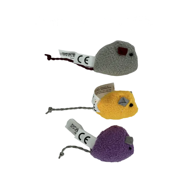 EasyPets Pluche Muis kattenspeelgoed 5cm catnip