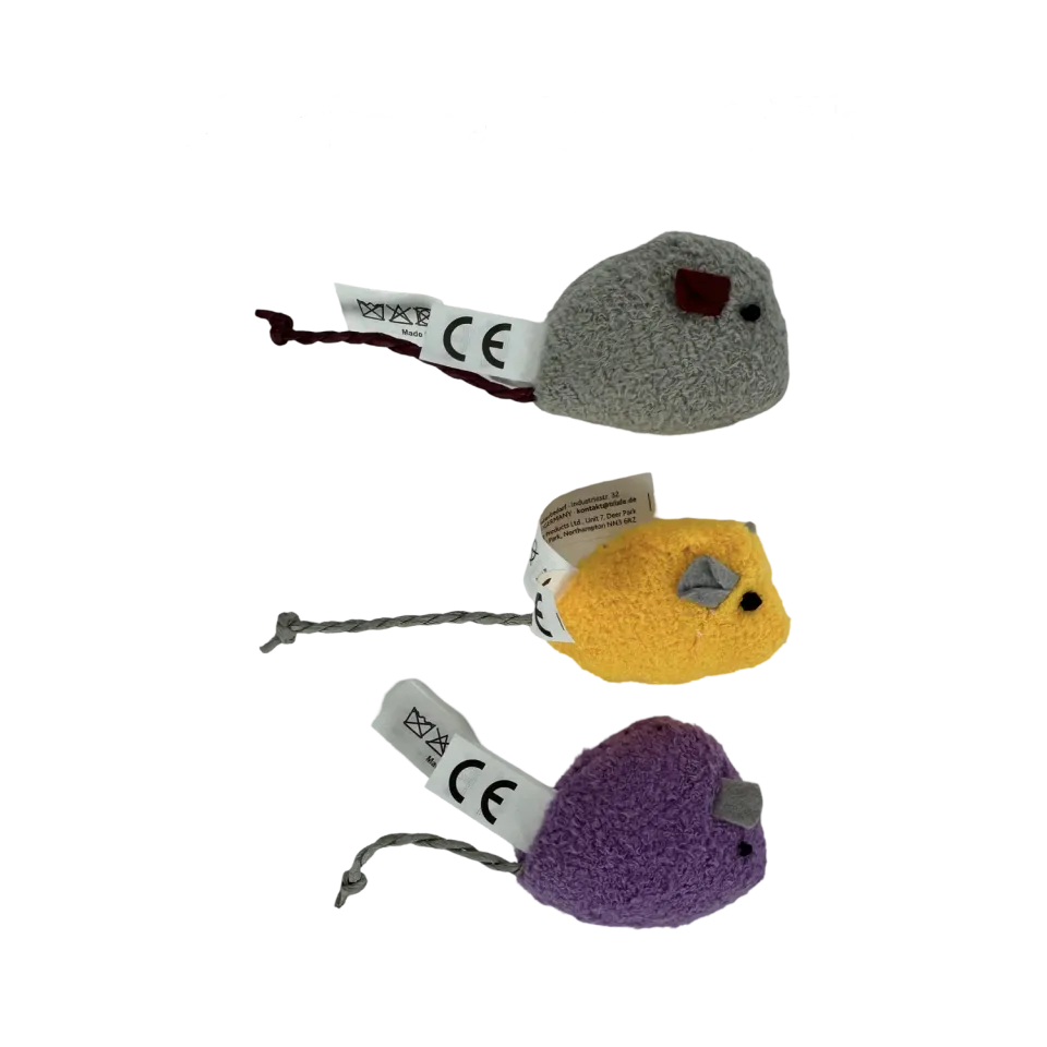 EasyPets Pluche Muis kattenspeelgoed 5cm catnip