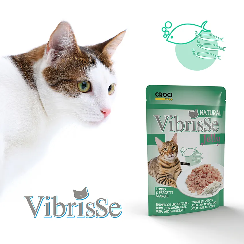 Vibrisse Jelly kip natvoer kat 70g zakje met gelei