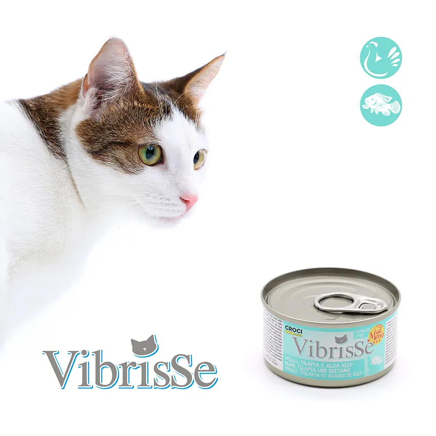 Vibrisse Menu kip goji kaas compleet kattenvoer 70g