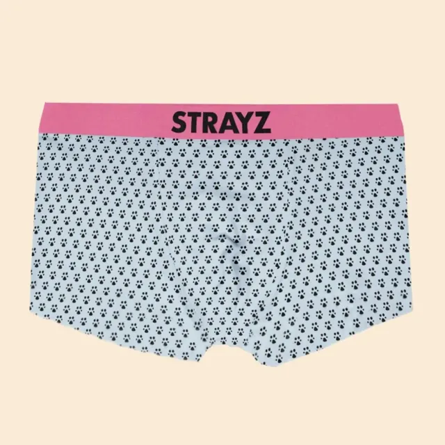 STRAYZ slip bio-katoen maat M lichtblauw goede doel