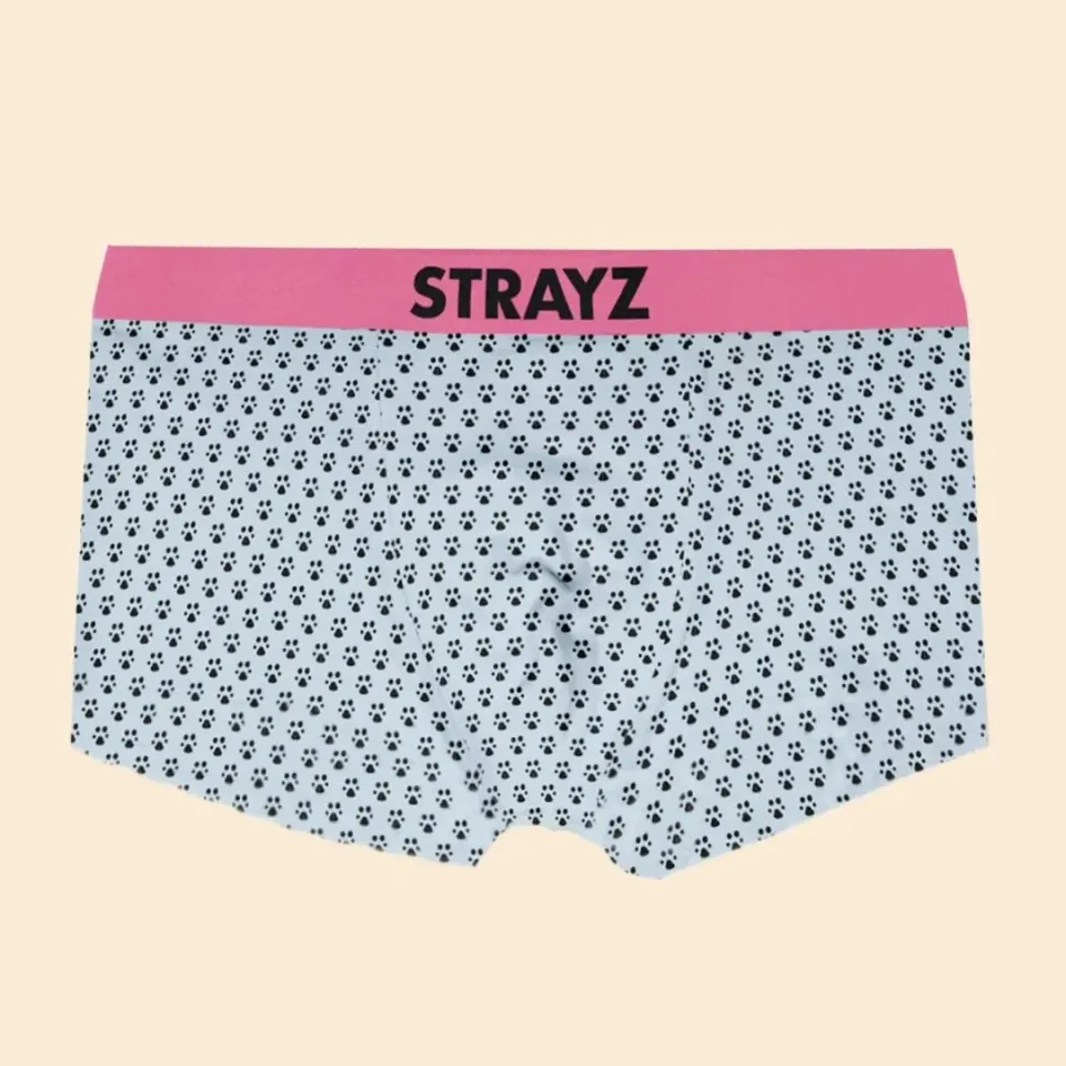 STRAYZ slip bio-katoen maat M lichtblauw goede doel
