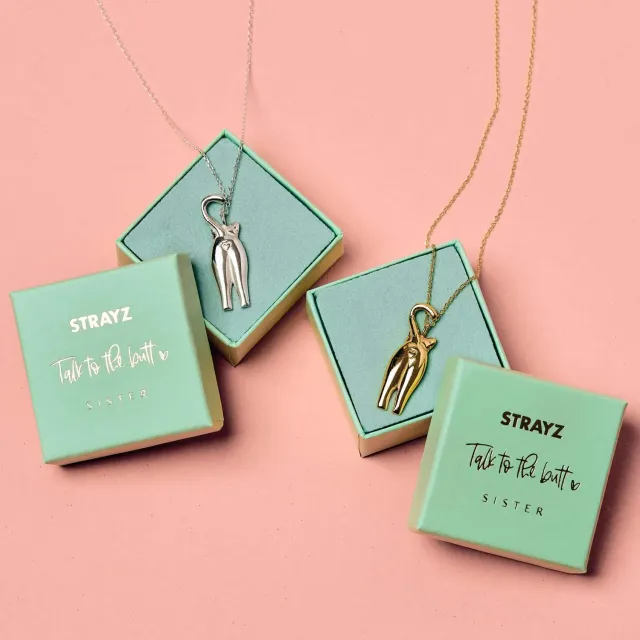 STRAYZ x Sister Talk to the Butt ketting zilver