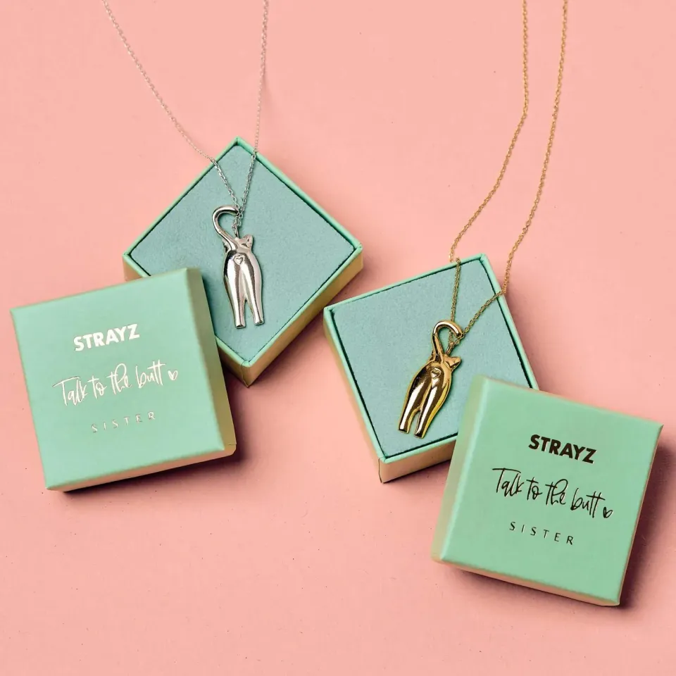 STRAYZ x Sister Talk to the Butt ketting zilver