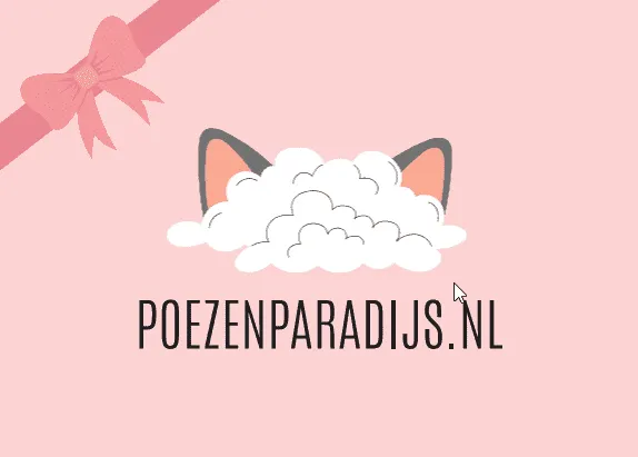 Poezenparadijs Fysieke Cadeaukaart katten verpakt