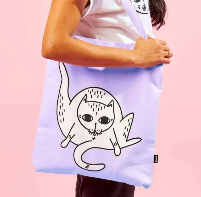 STRAYZ Miez shopper tas lila katoen