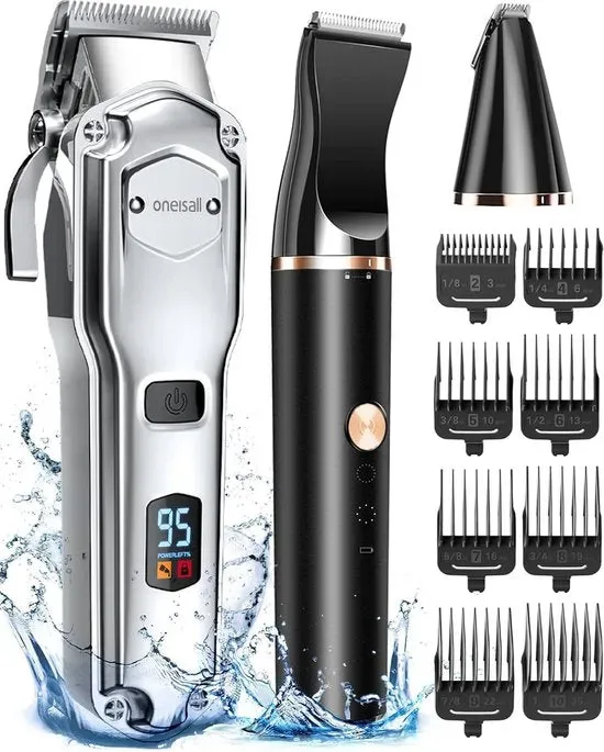 Oneisall RFC-676+P20 Hondentondeuse Set met Poottrimmer