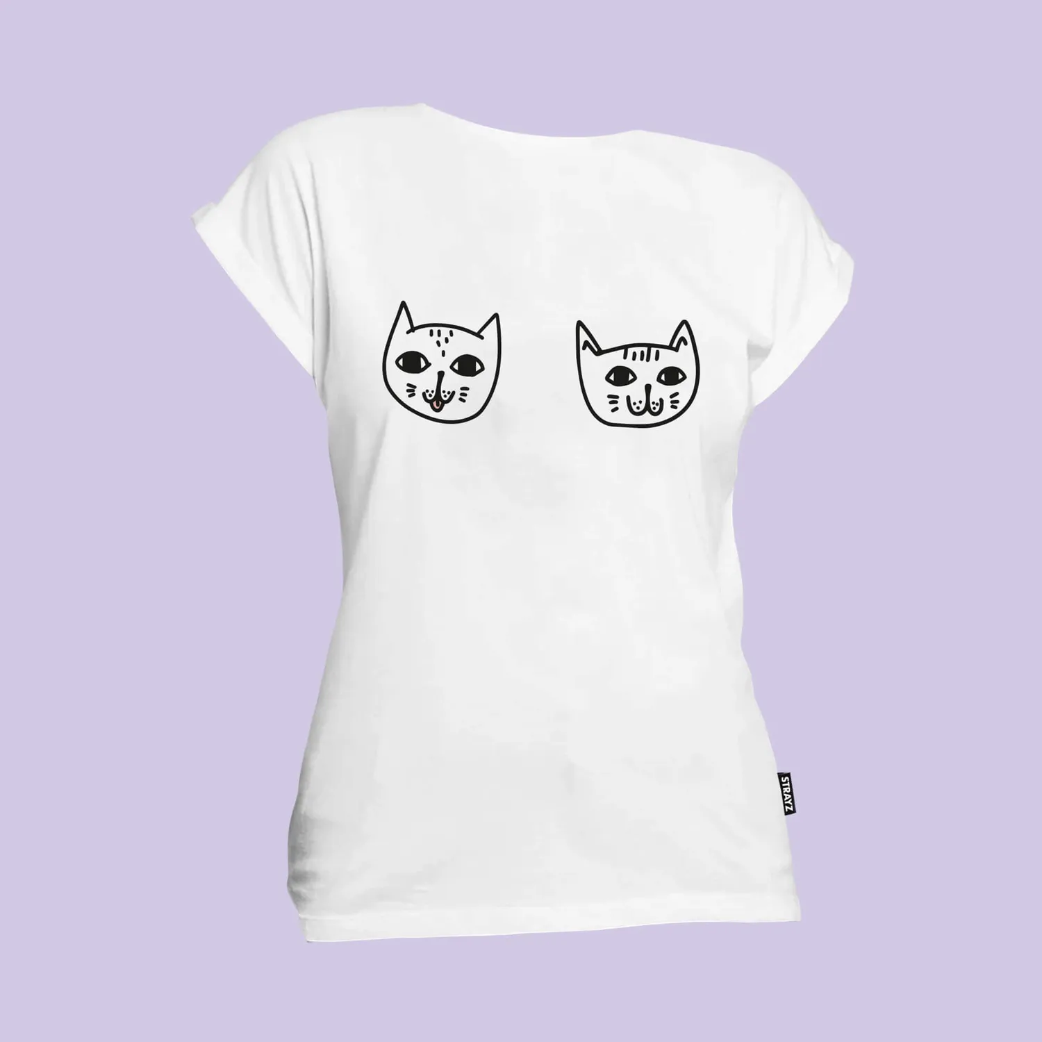 STRAYZ Miez-Heldin shirt bio-katoen dames