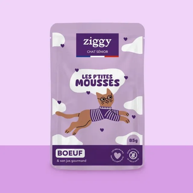 Ziggy Mousse rund kattenvoer 4 x 85 g graanvrij