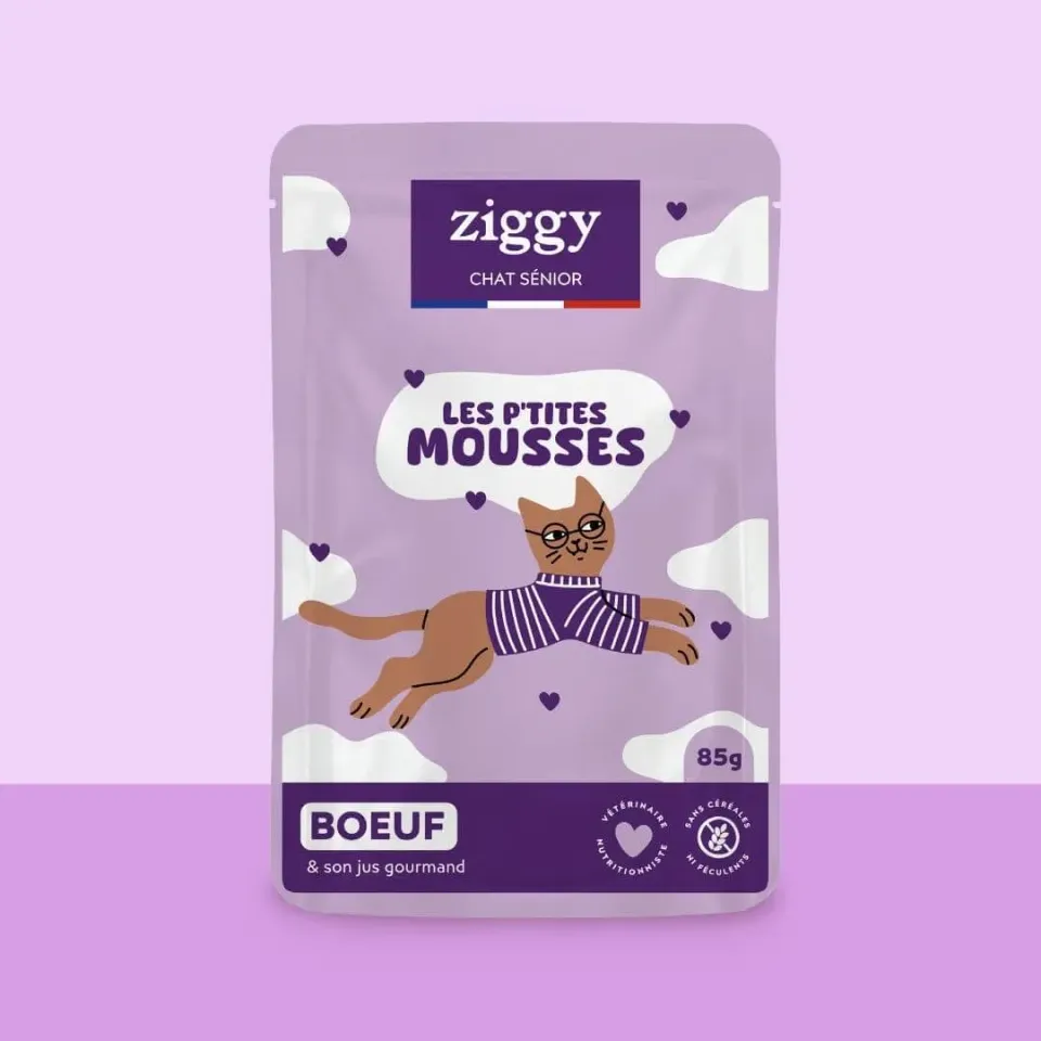 Ziggy Mousse rund kattenvoer 4 x 85 g graanvrij