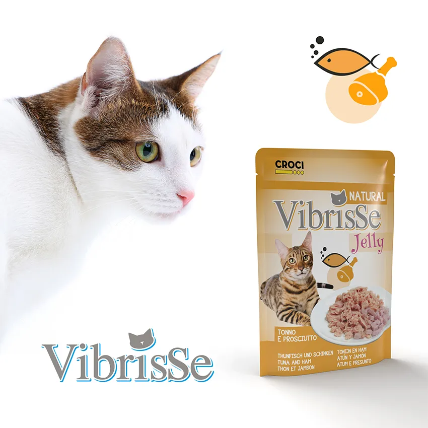 Vibrisse Jelly kip natvoer kat 70g zakje met gelei