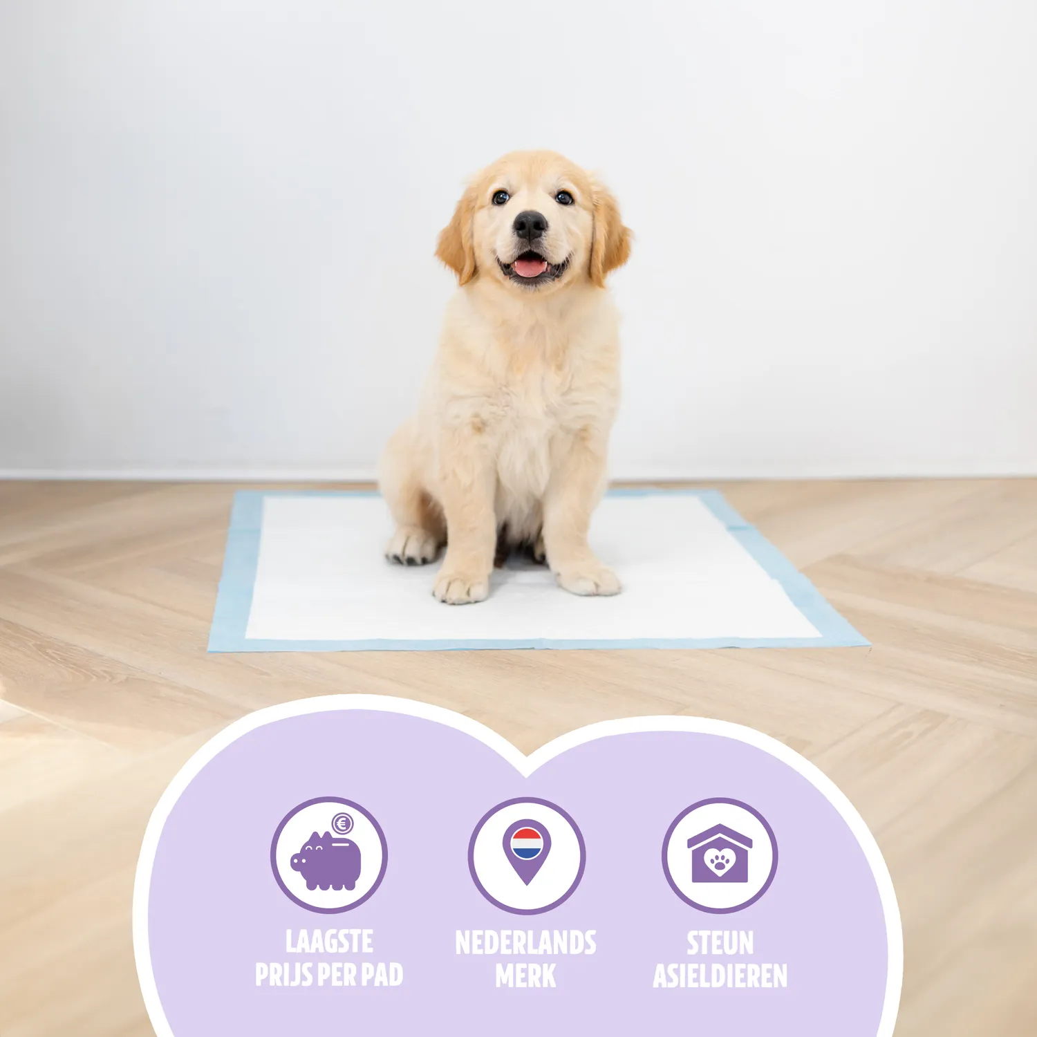 EASYPETS Puppy Training Pads zindelijkheidsmatjes lavendel 105 stuks