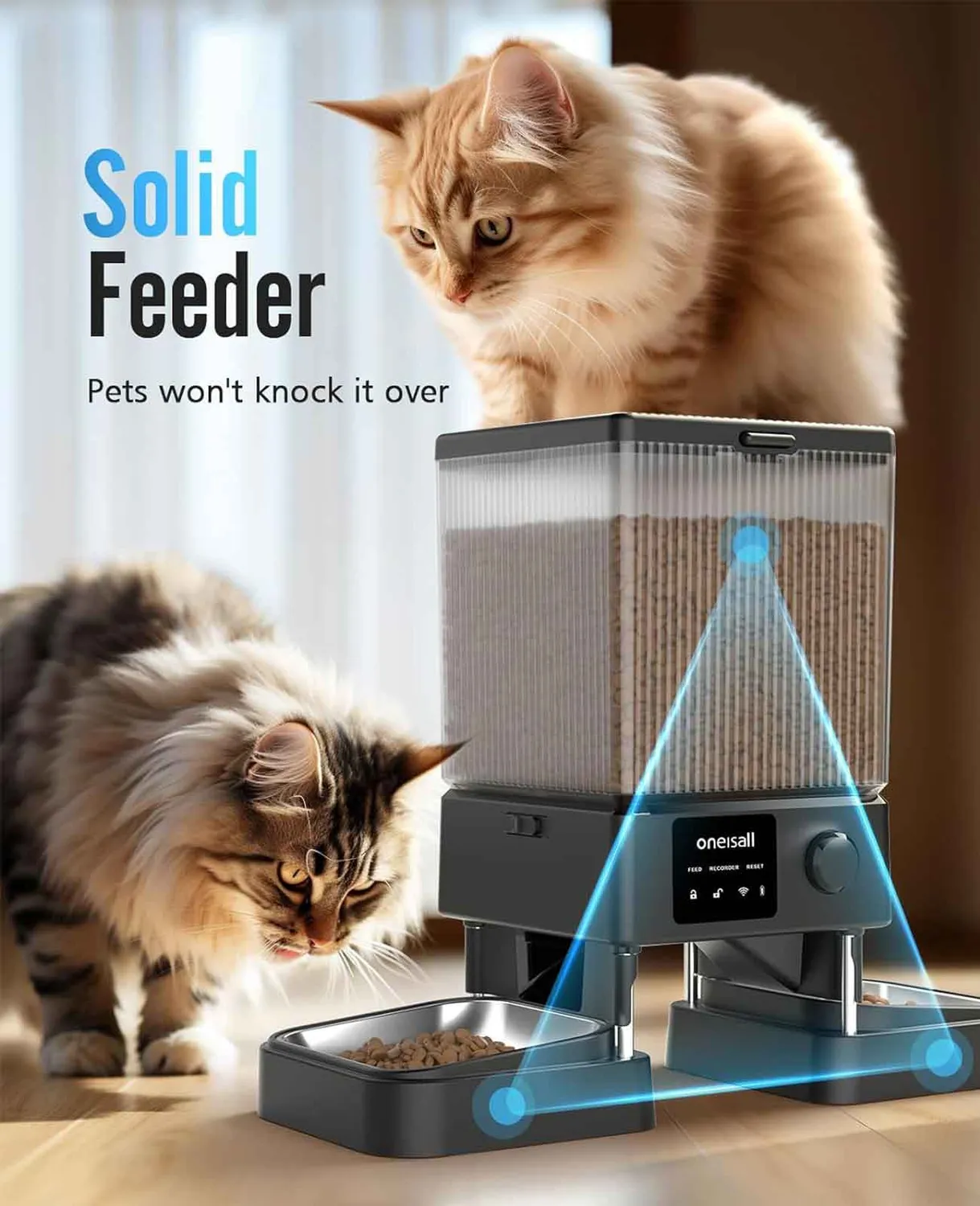 Oneisall voerdispenser 5L en waterfontein 7L wifi bundel