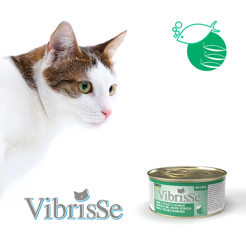 Vibrisse Natural kip natvoer kat 70g gestoomd