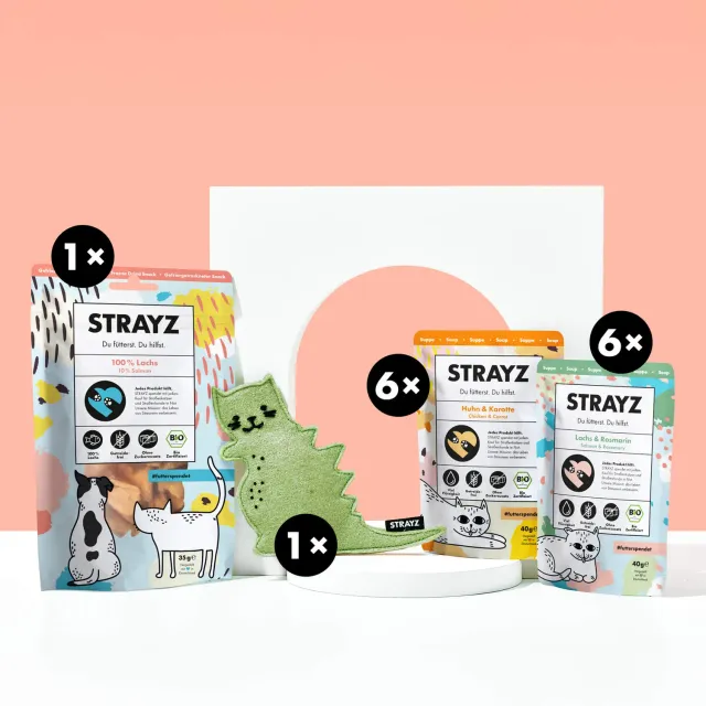 STRAYZ verwenpakket kat soep snack speelgoed