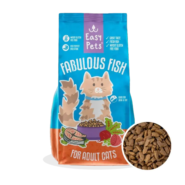 EASYPETS Fabulous Fish kattenbrokken 1,5 kg vis eiwitrijk