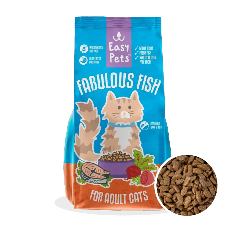 EASYPETS Fabulous Fish kattenbrokken 1,5 kg vis eiwitrijk