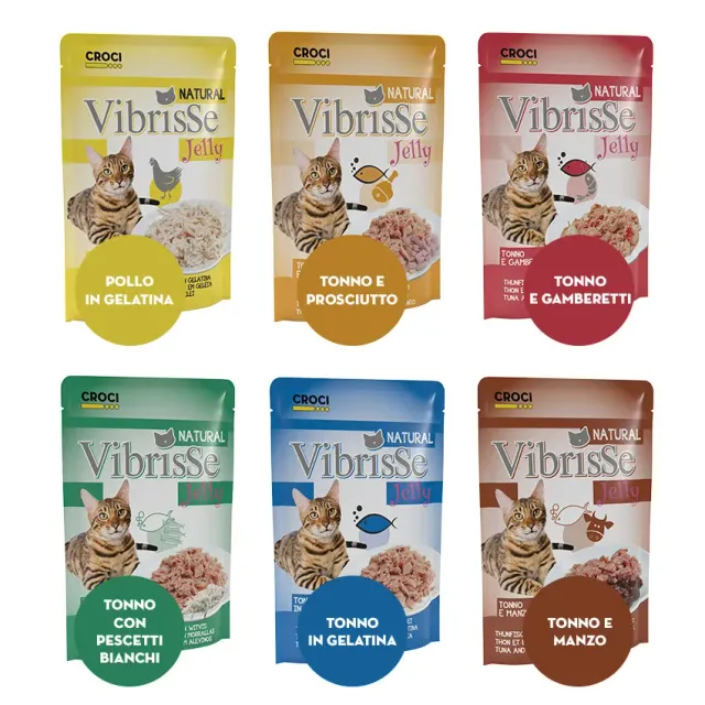 Vibrisse Jelly kip natvoer kat 70g zakje met gelei