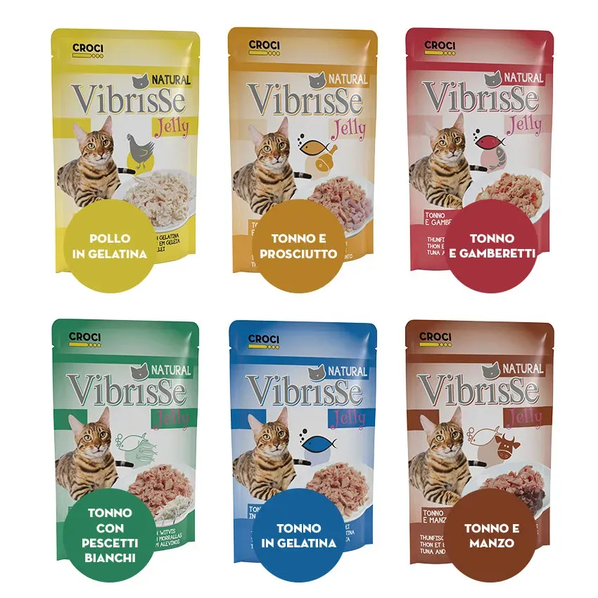 Vibrisse Jelly kip natvoer kat 70g zakje met gelei