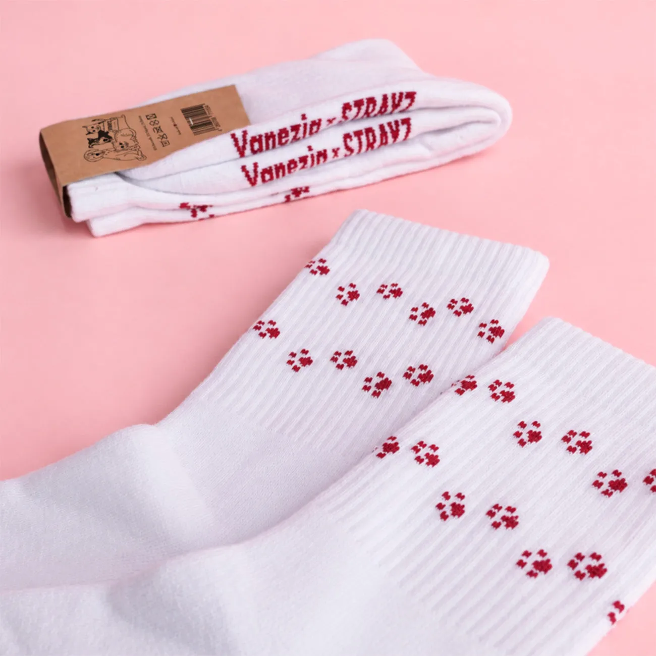 STRAYZ x Vanezia Pfoten sokken 36-44 zacht