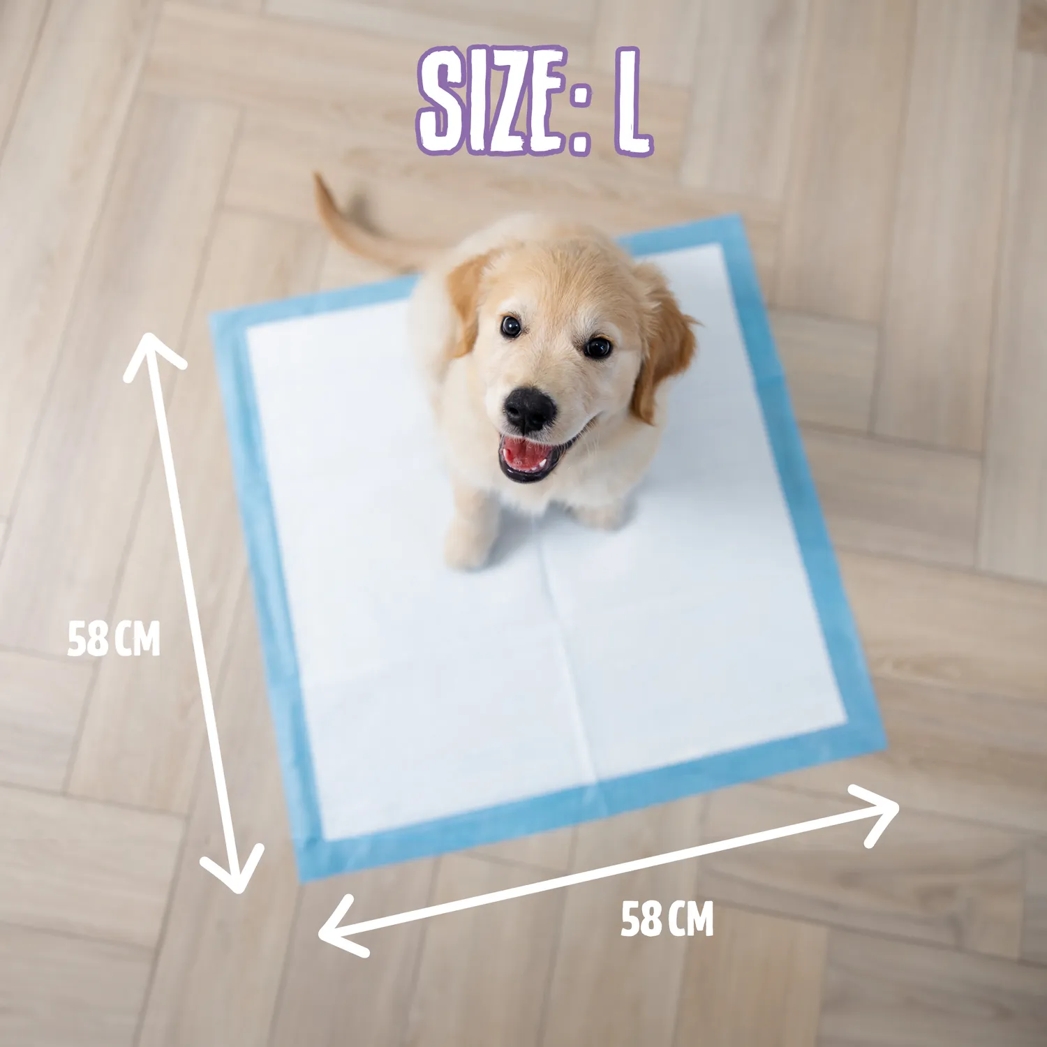 EASYPETS Puppy Training Pads zindelijkheidsmatjes lavendel 105 stuks