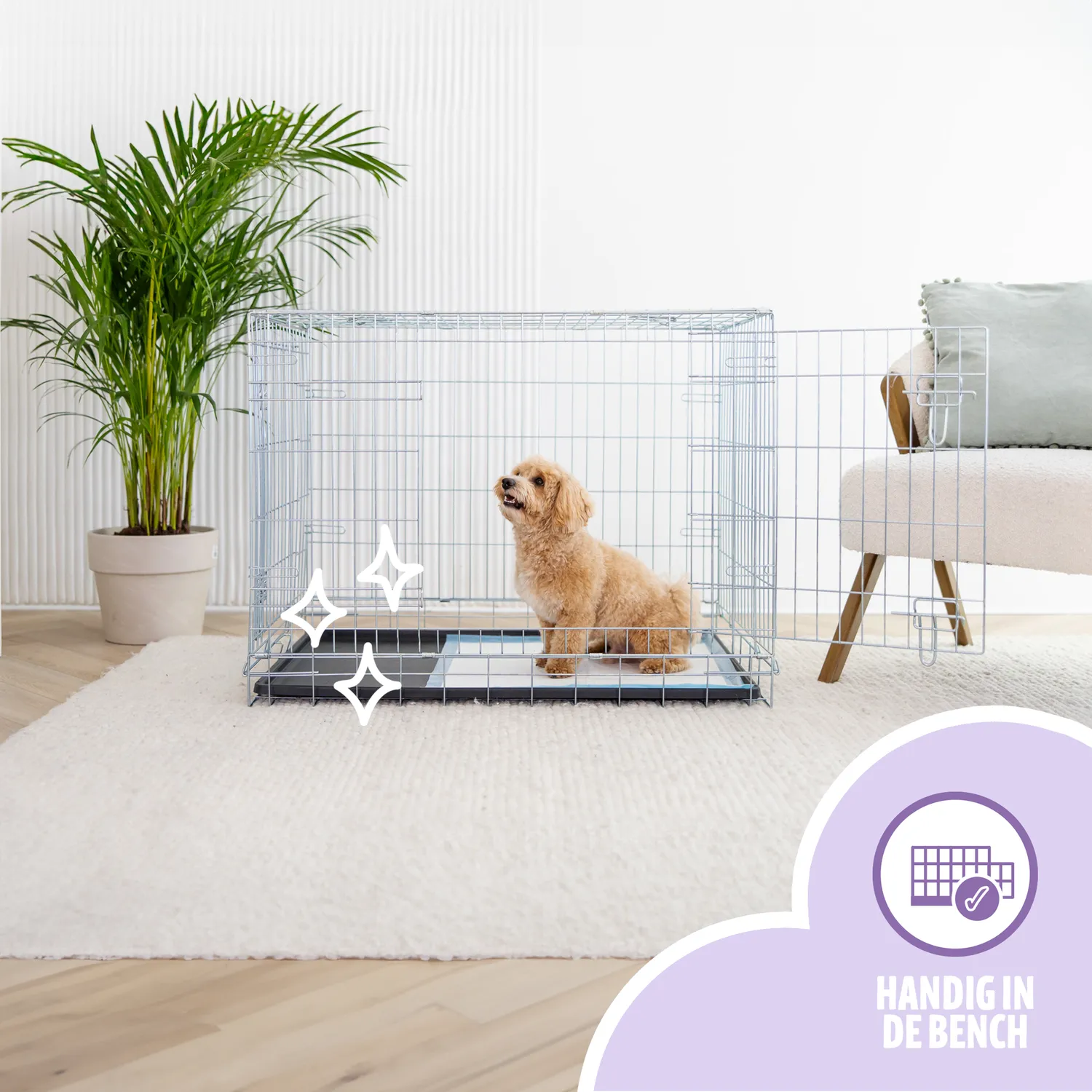 EASYPETS Puppy Training Pads zindelijkheidsmatjes lavendel 105 stuks