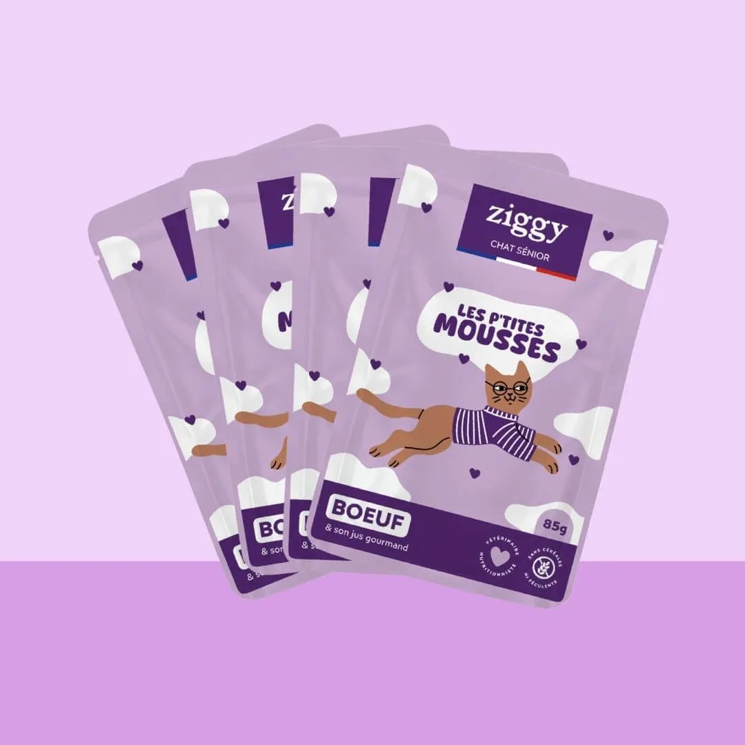 Ziggy Mousse rund kattenvoer 4 x 85 g graanvrij