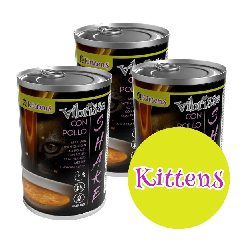 Vibrisse Shake Kitten natvoer kip 135 g